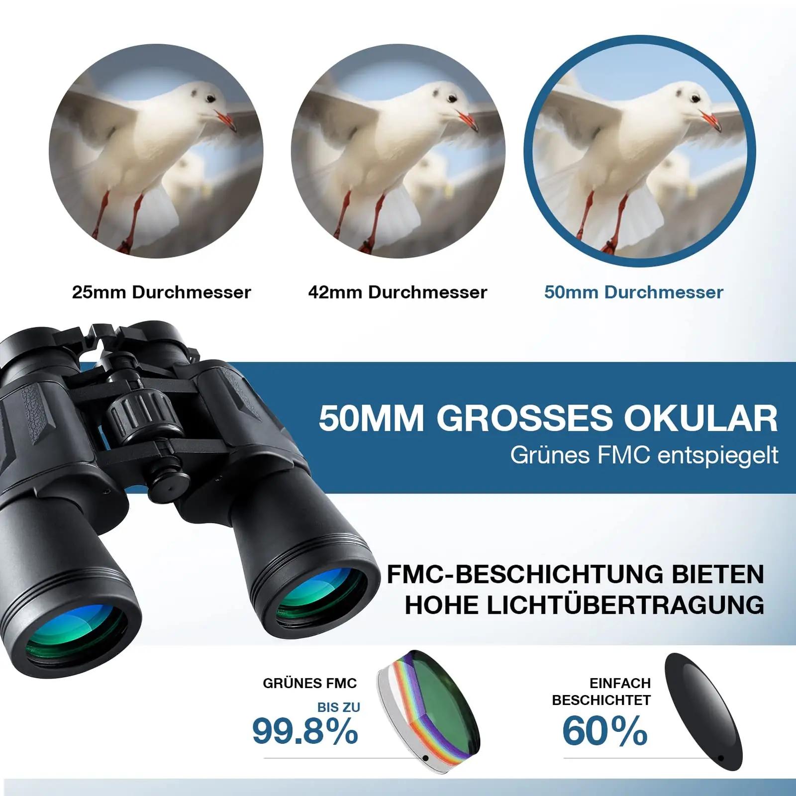 FREE SOLDIER kompaktne 20×50 binokkel matkaks ja jahiks – detailne vaade