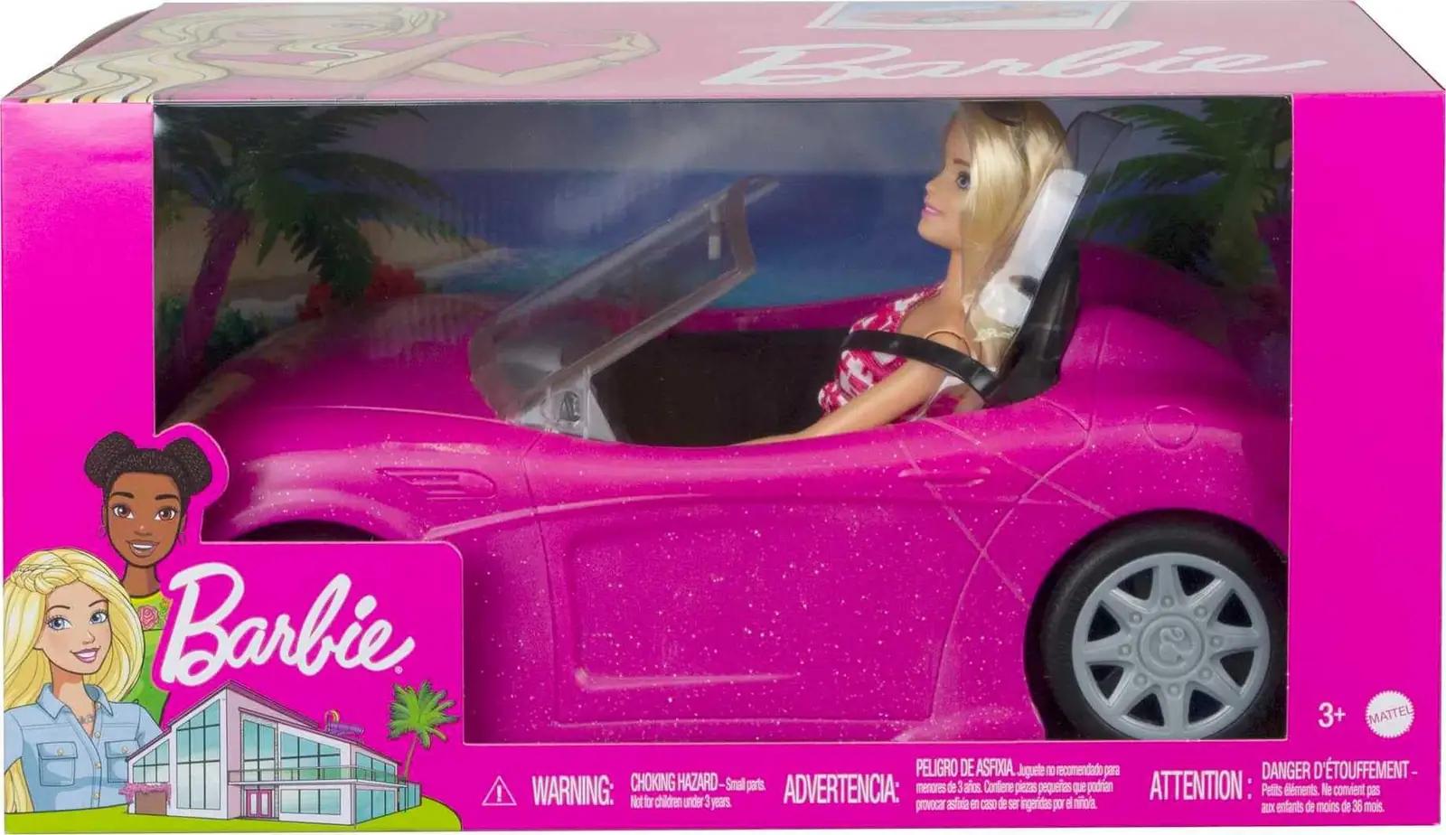 Barbie roosa nukuke ja kabrioga — sädelev mänguauto kingituseks – pilt 6