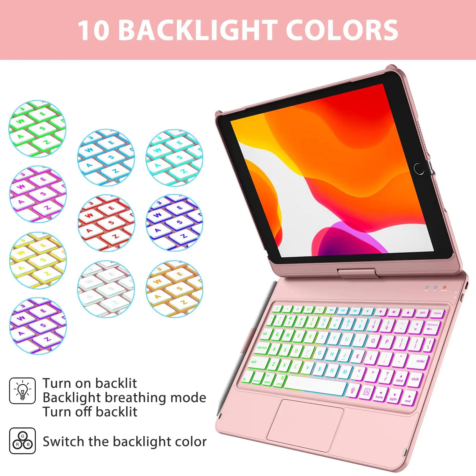 aMZCaSE iPad 10.2 kaitseümbris koos Bluetooth-klahvistikuga – lisavaade