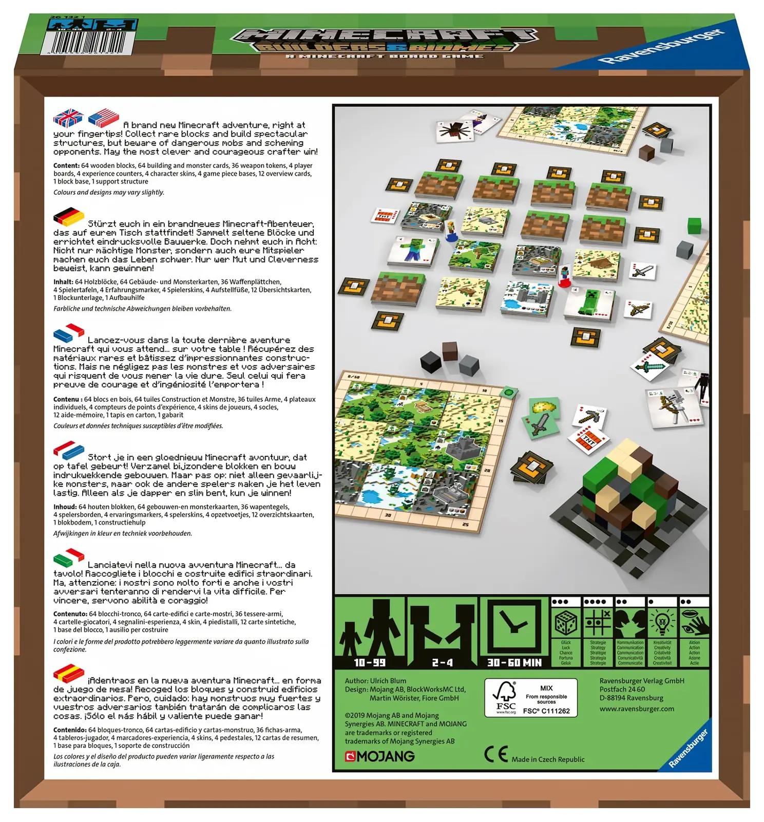 Ravensburger pere-mäng Minecraft Builders & Biomes – lisavaade