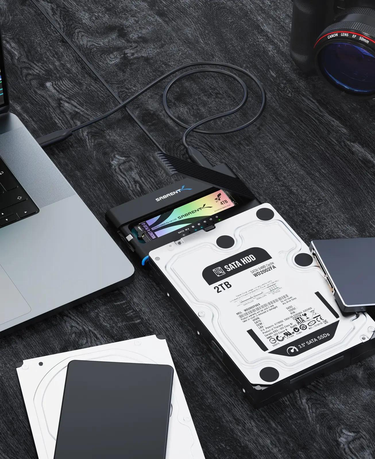 SABRENT vastupidav ABS-korpus SSD/HDD adapter kiireks ühenduseks – pilt 7