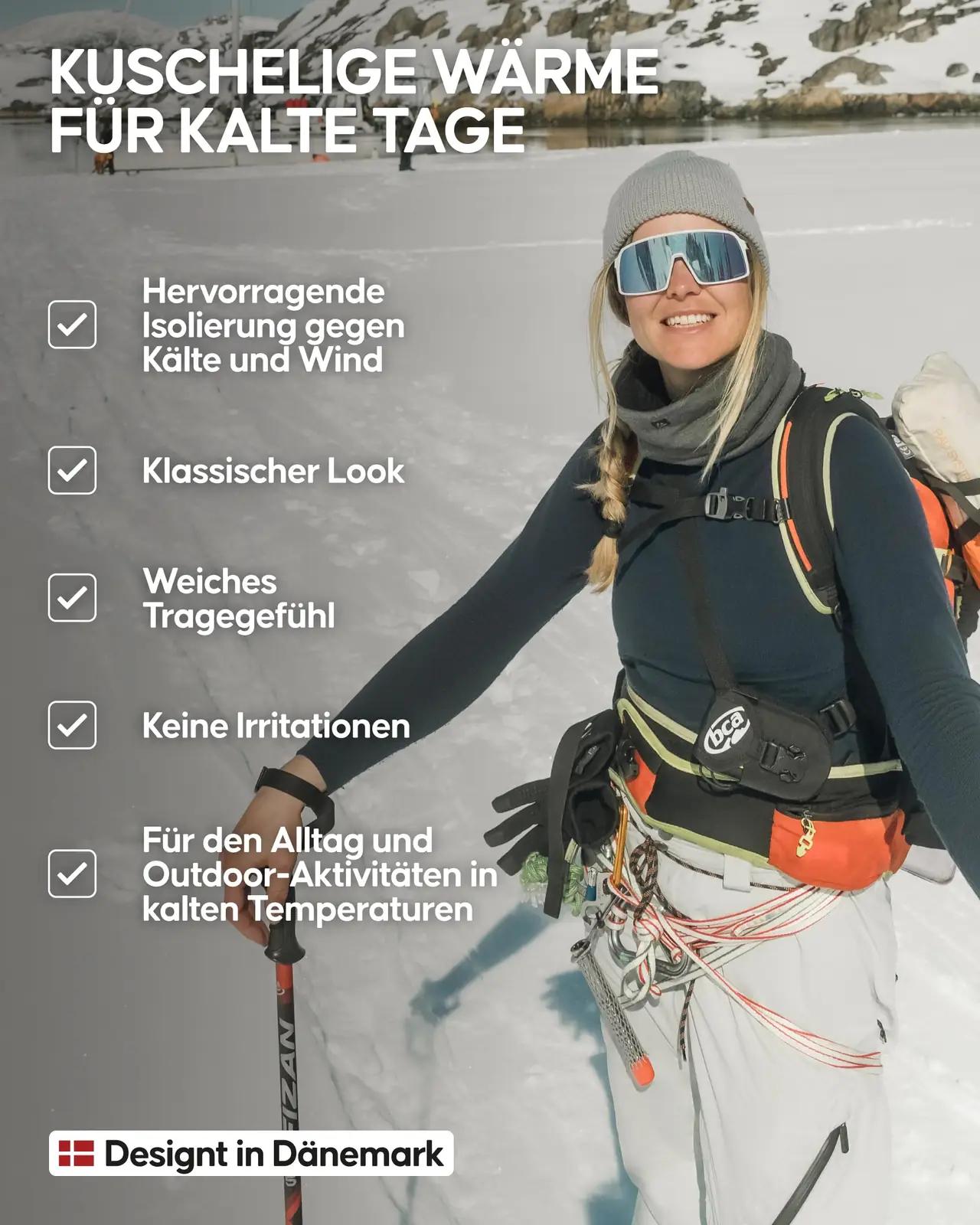 DANISH ENDURANCE meriinovillane talvemüts – soe ja veniv – pakend ja tarvikud
