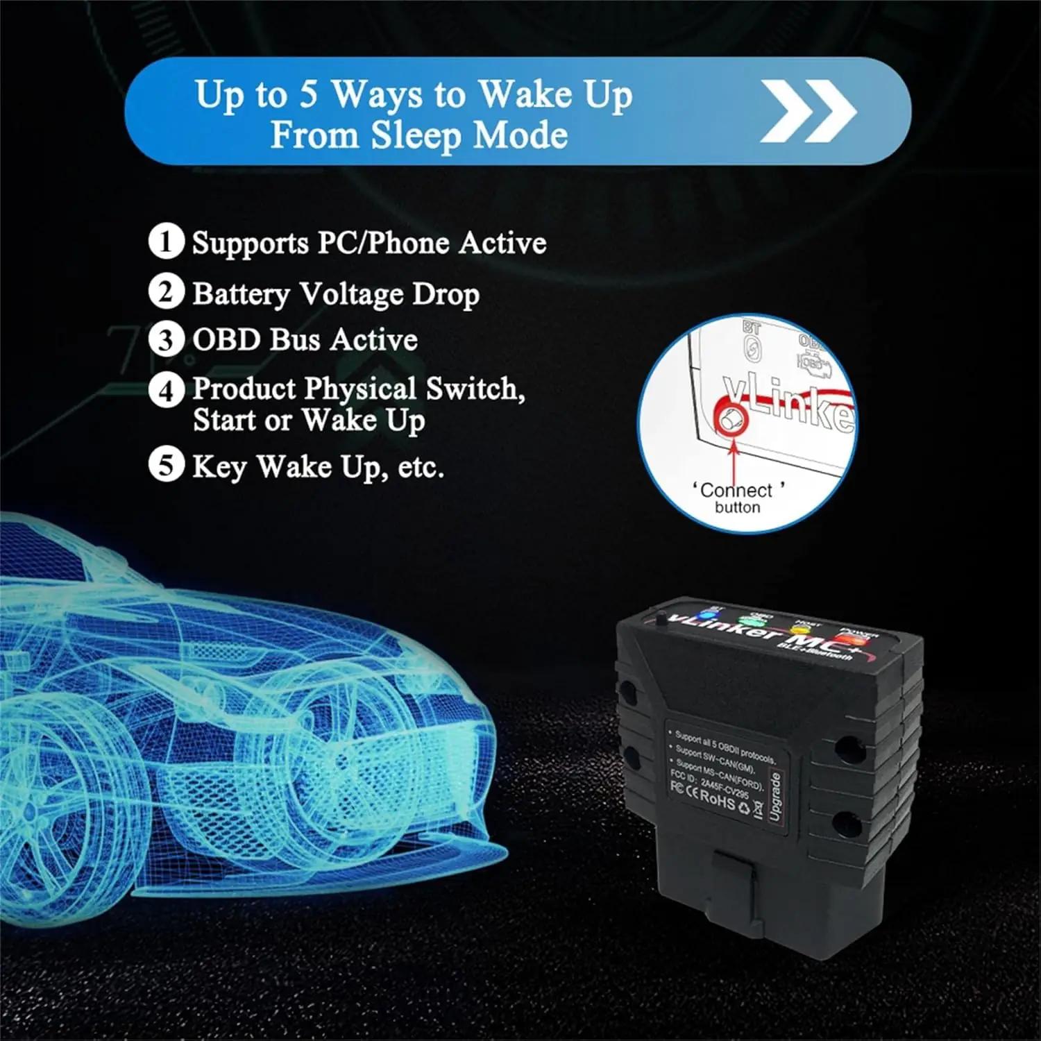 vLinker MC+ vastupidav ABS OBD-II diagnostikaseade auto jaoks – kasutusnäide