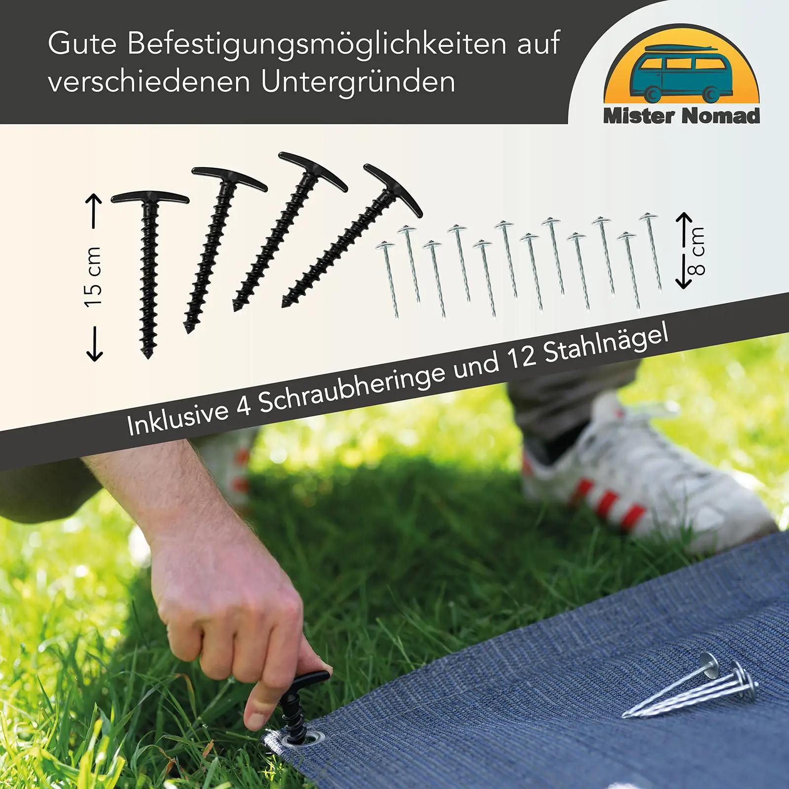Mr Nomad HDPE telgiväli 3×2,5 m — vastupidav ilmastikukaitse – lisavaade