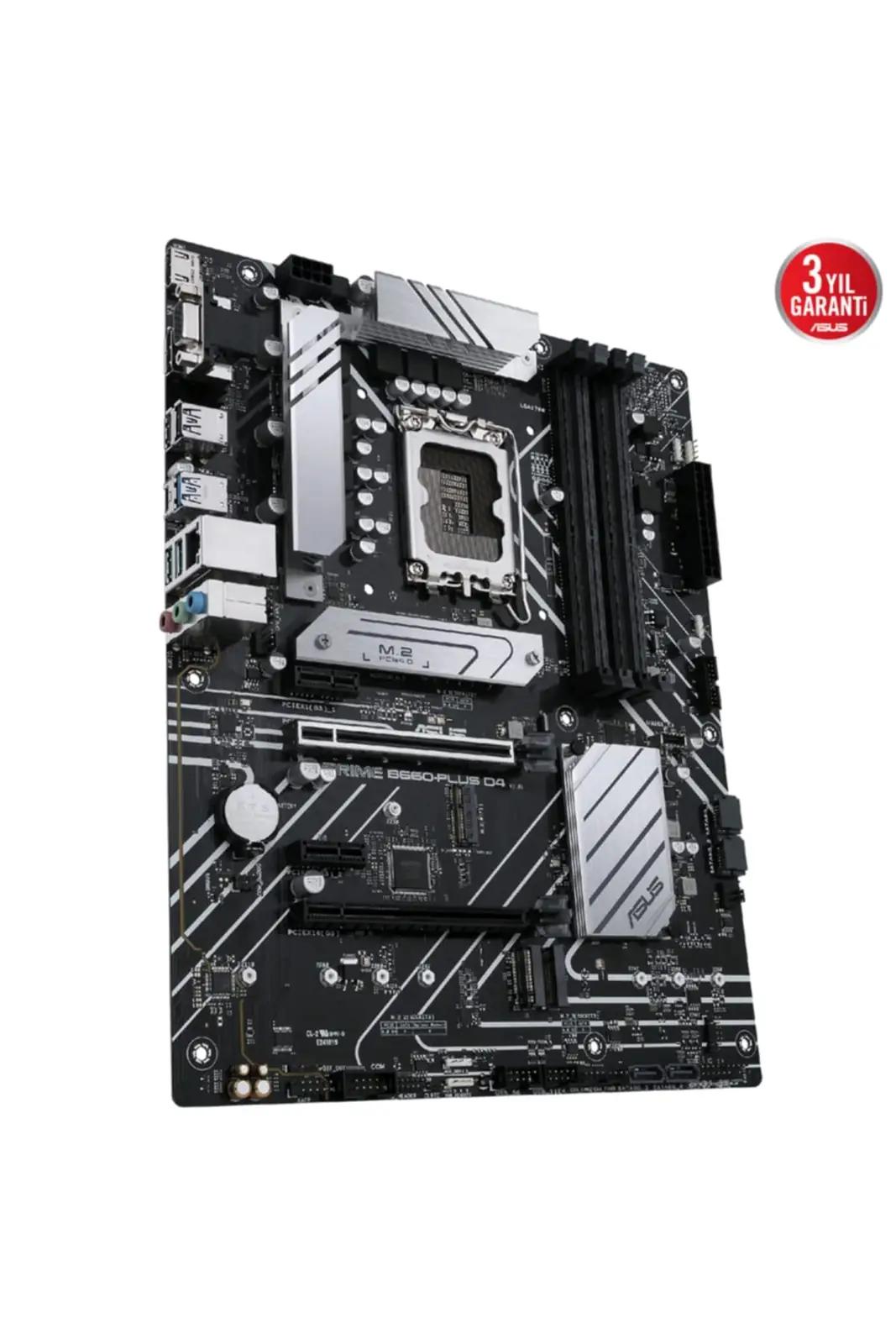 ASUS emaplaat PRIME B660-PLUS D4 — DDR4, ATX mängurile – pakend ja tarvikud