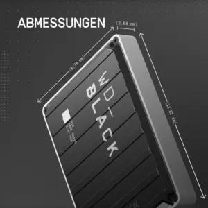 WD_BLACK WDBA5G0040BBK-WESN välised kõvakettad – detailne lähivaade