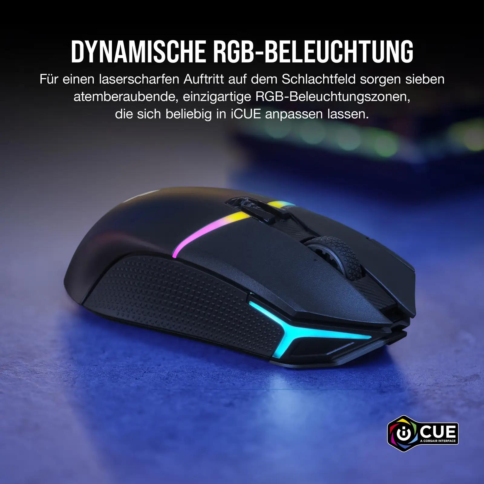 Corsair NIGHTSABRE traadita mänguhiir – kõrge DPI ja pika akuiga – pilt 8