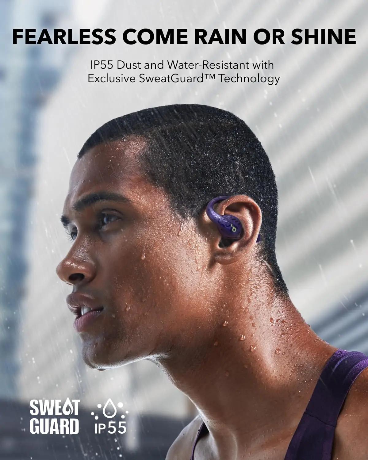 soundcore mugav ja kerge AeroFit Pro – sportlik open‑ear – lisavaade