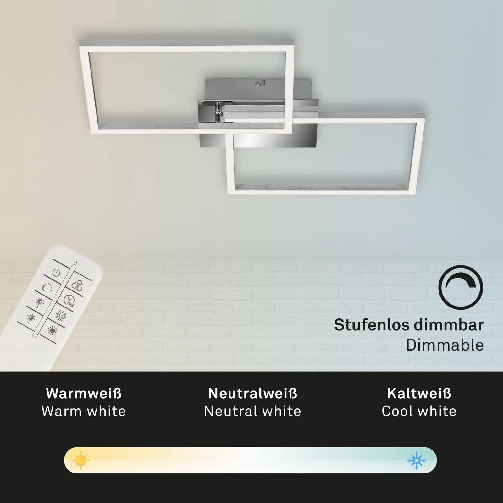 BRILONER modernne LED laelamp reguleeritava valgusega – pakend ja tarvikud