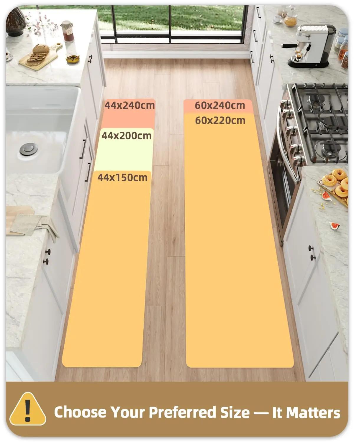 COLOR&GEOMETRY vastupidav PVC-kõrre 44×200 cm kööki – detailne vaade