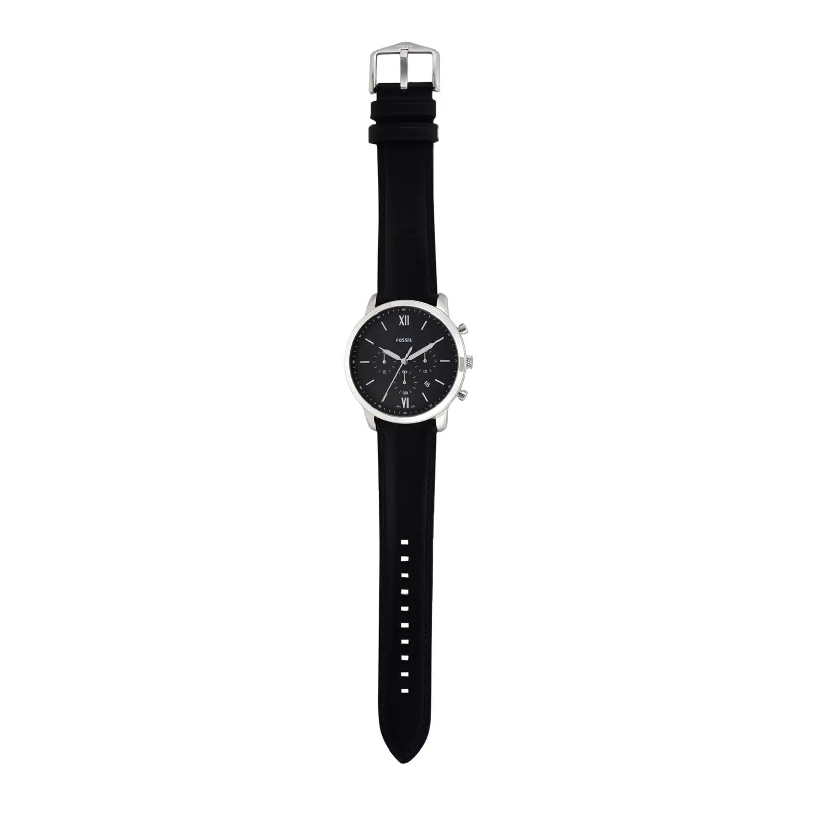 Fossil meeste käekell 44 mm teras/nahk – elegantne kingitus – pakend ja tarvikud