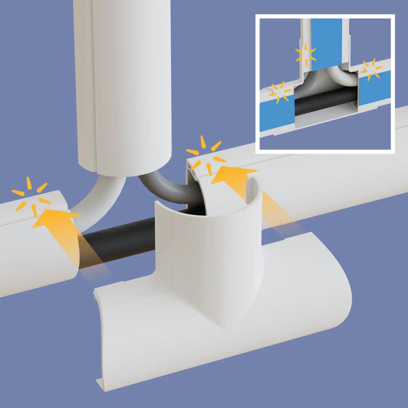 D-Line PVC kaablikanal 30x15mm — diskreetne ja vastupidav – pilt 8