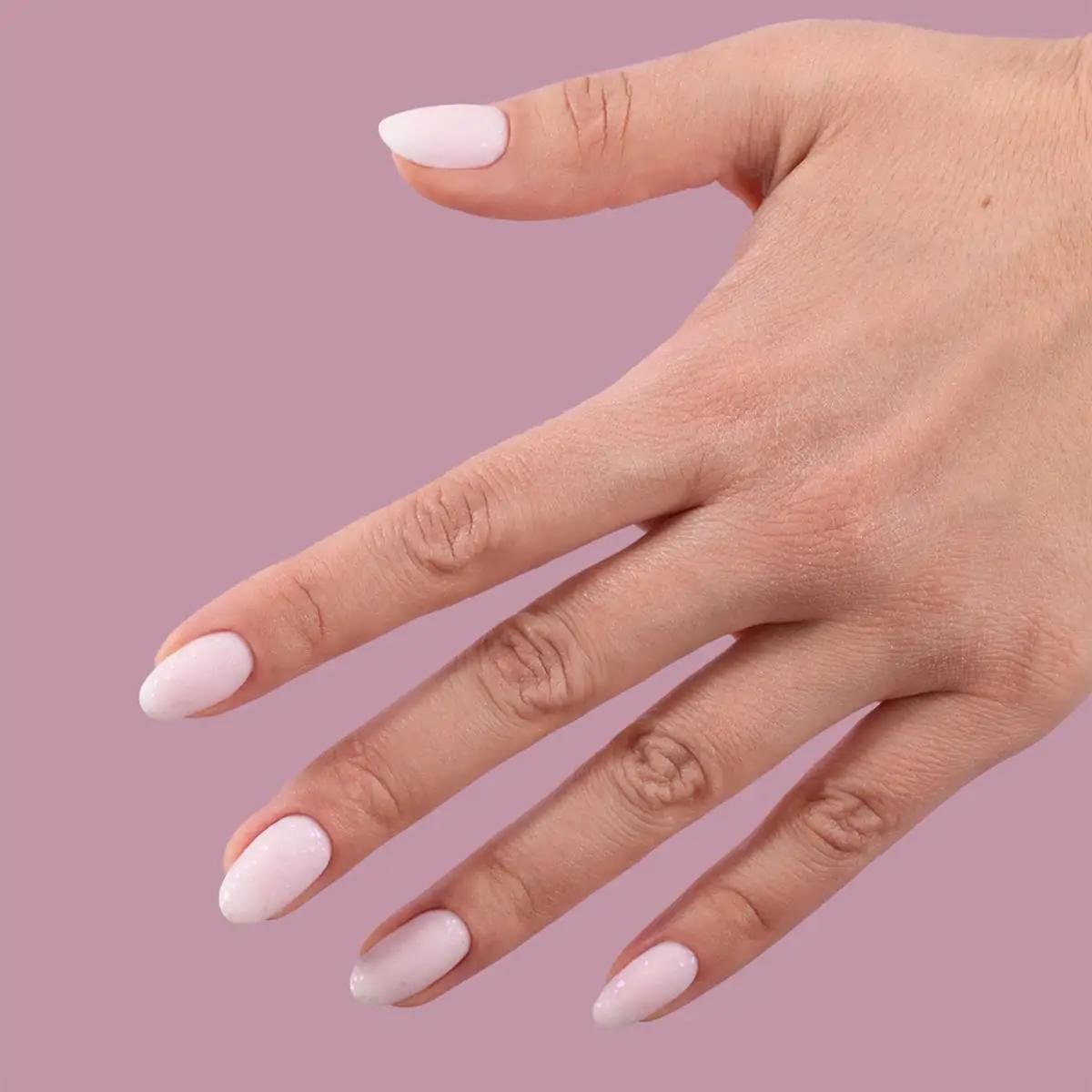 Semilac matt UV-top violetne Galaxy — vastupidav kaitse – detailne vaade