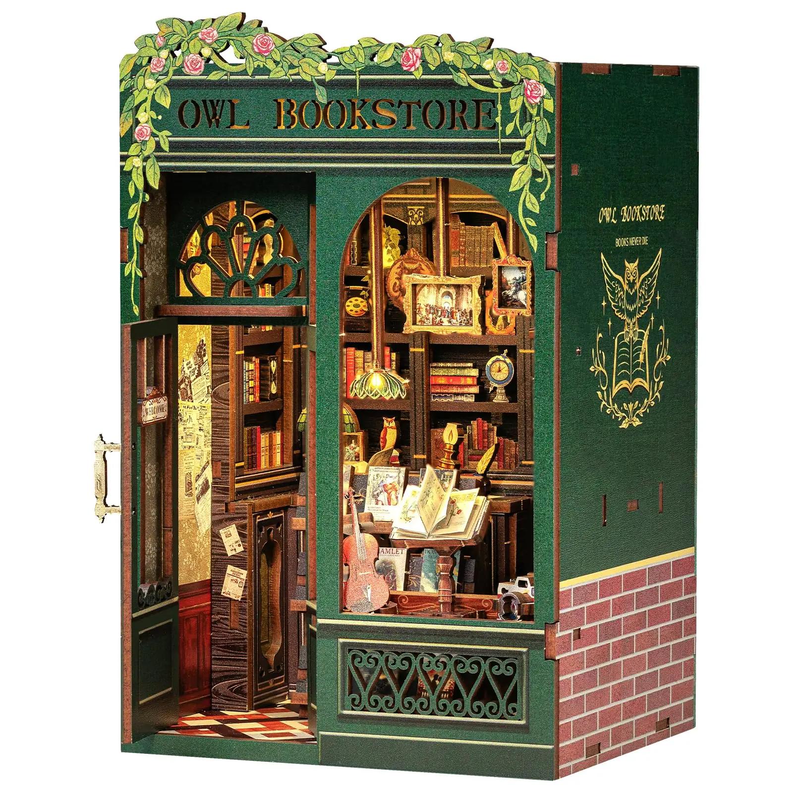 CUTEBEE puidust Book Nook komplekt – käsitöö ja dekoratsioon