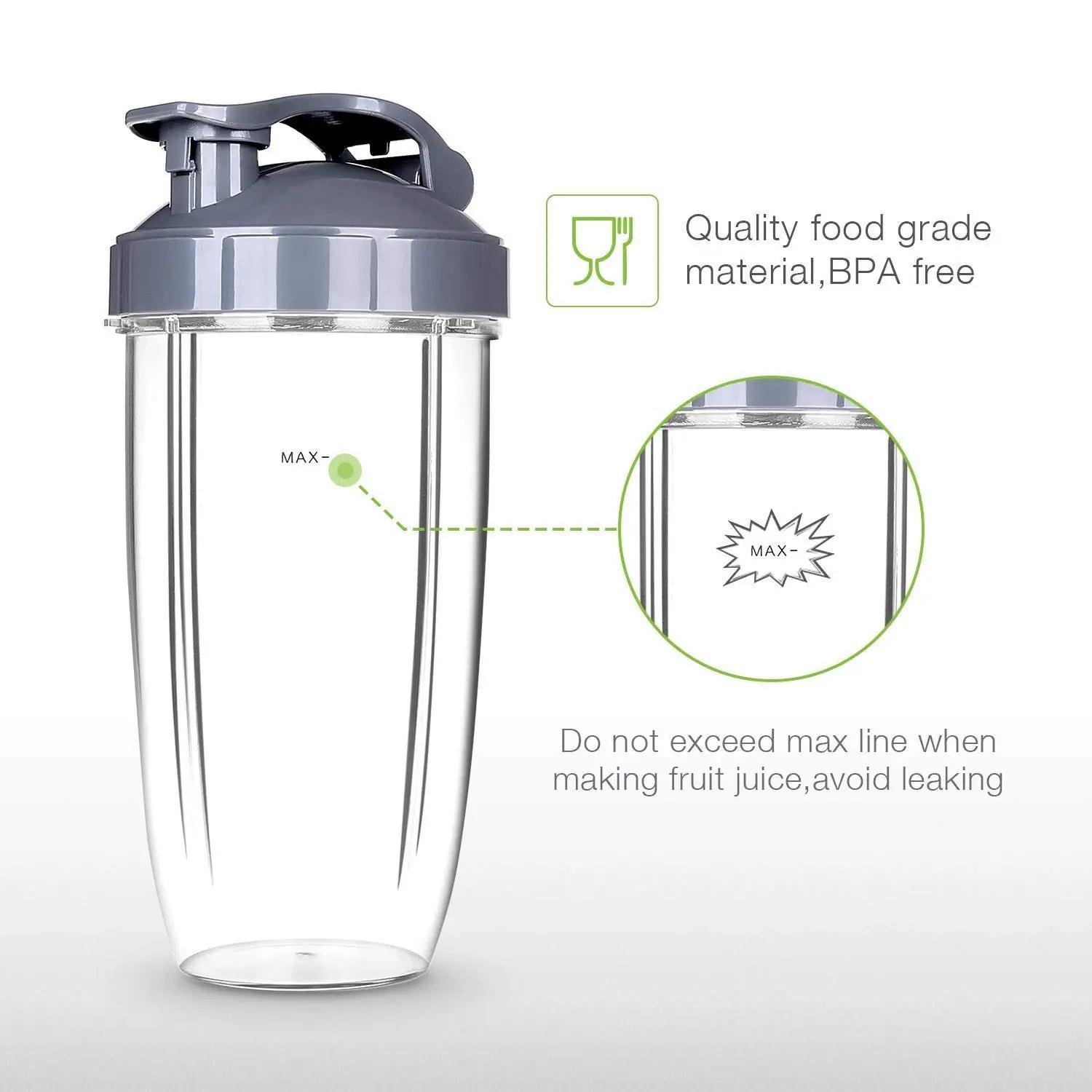 Poweka plastikust varuõled Nutribulletile — 950 ml topsid – pakend ja tarvikud