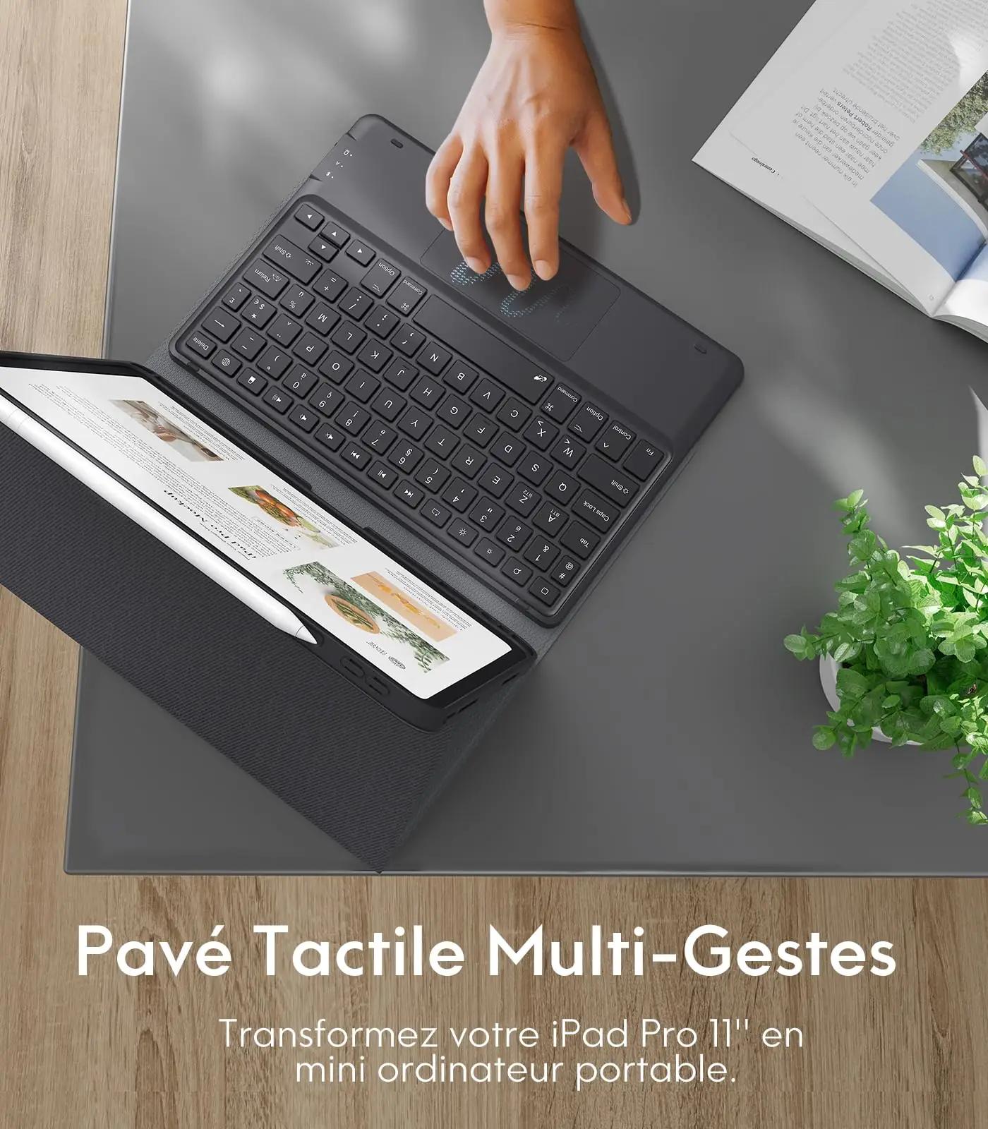 CHESONA stiilne klaviatuurikaan iPad Pro 11 jaoks, retro – pakend ja tarvikud