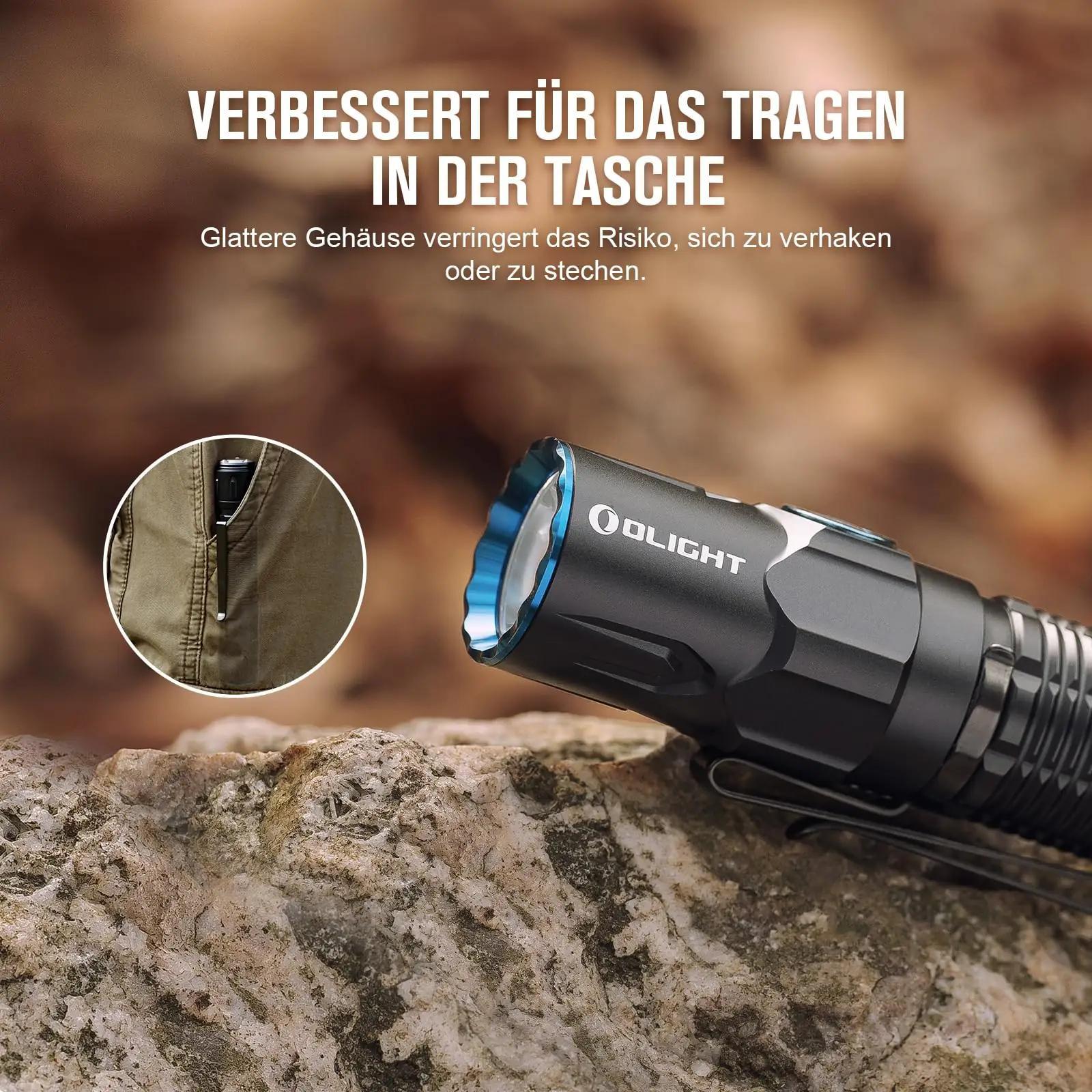OLIGHT kvaliteetne taktikaline taskulamp — roostevaba, USB-laetav – pilt 8