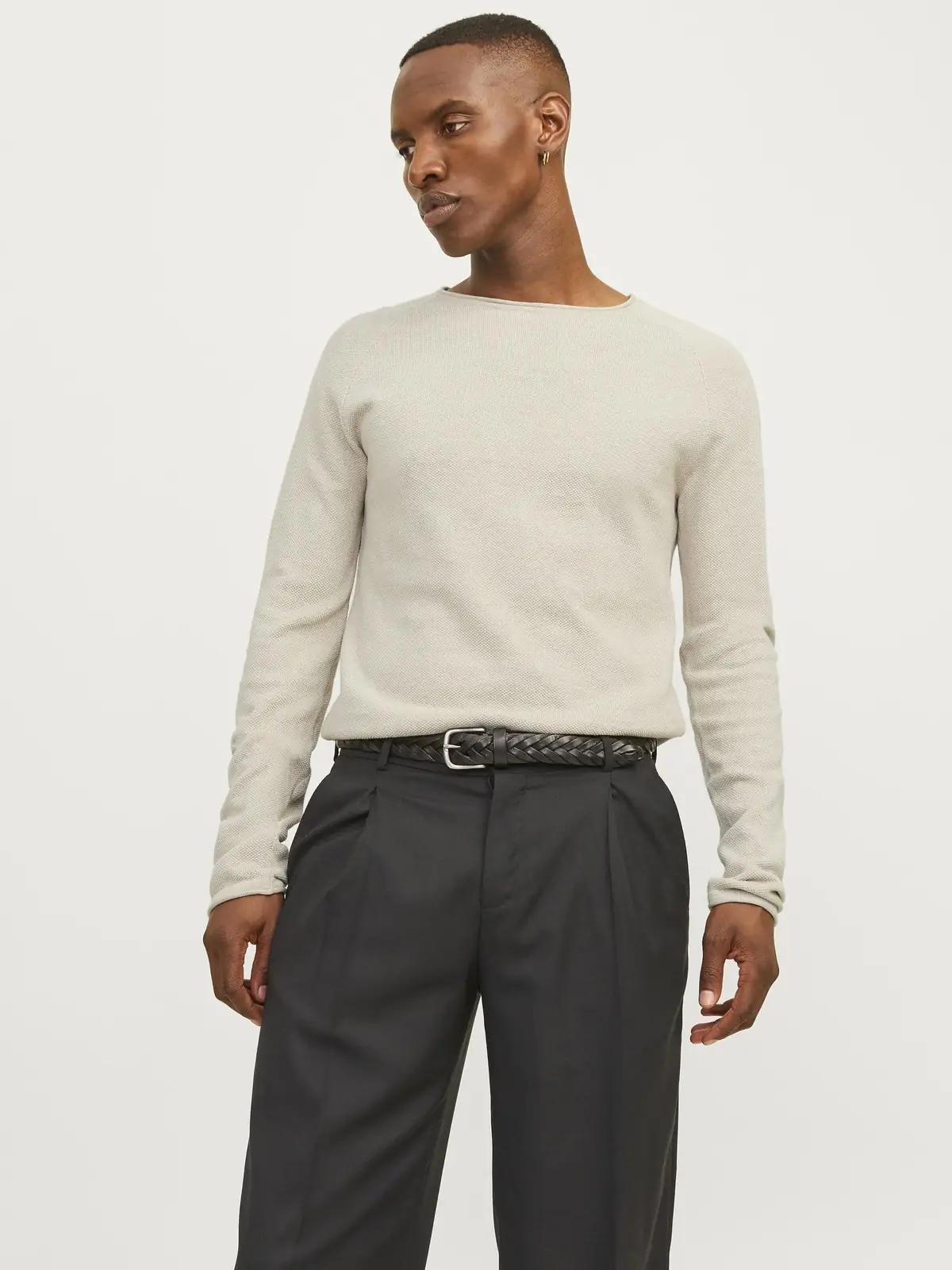 JACK & JONES puuvillane struktuurne kampsun – mugav igapäevaks – pakend ja tarvikud
