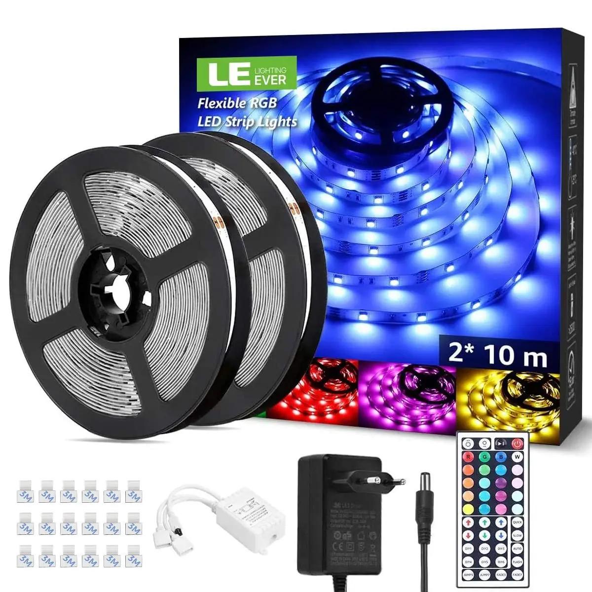 Lepro RGB 20 m painduv LED-riba — värvimuutuv interjöörivalgustus