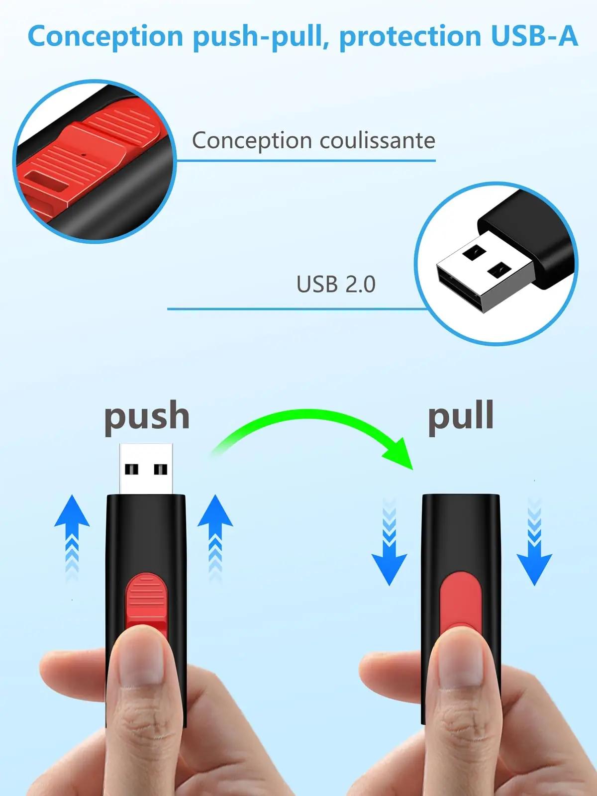 TEWENE värvikas 5-osaline 32 GB USB-mälupulk komplekt kingituseks – detailne vaade