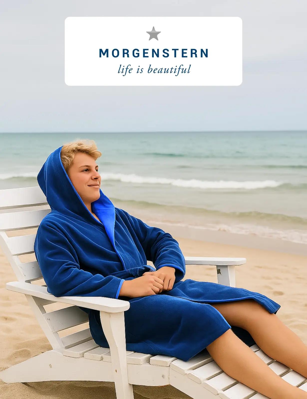 Morgenstern pehme kapuutsiga laste hommikumantel 158–164 cm – pilt 7