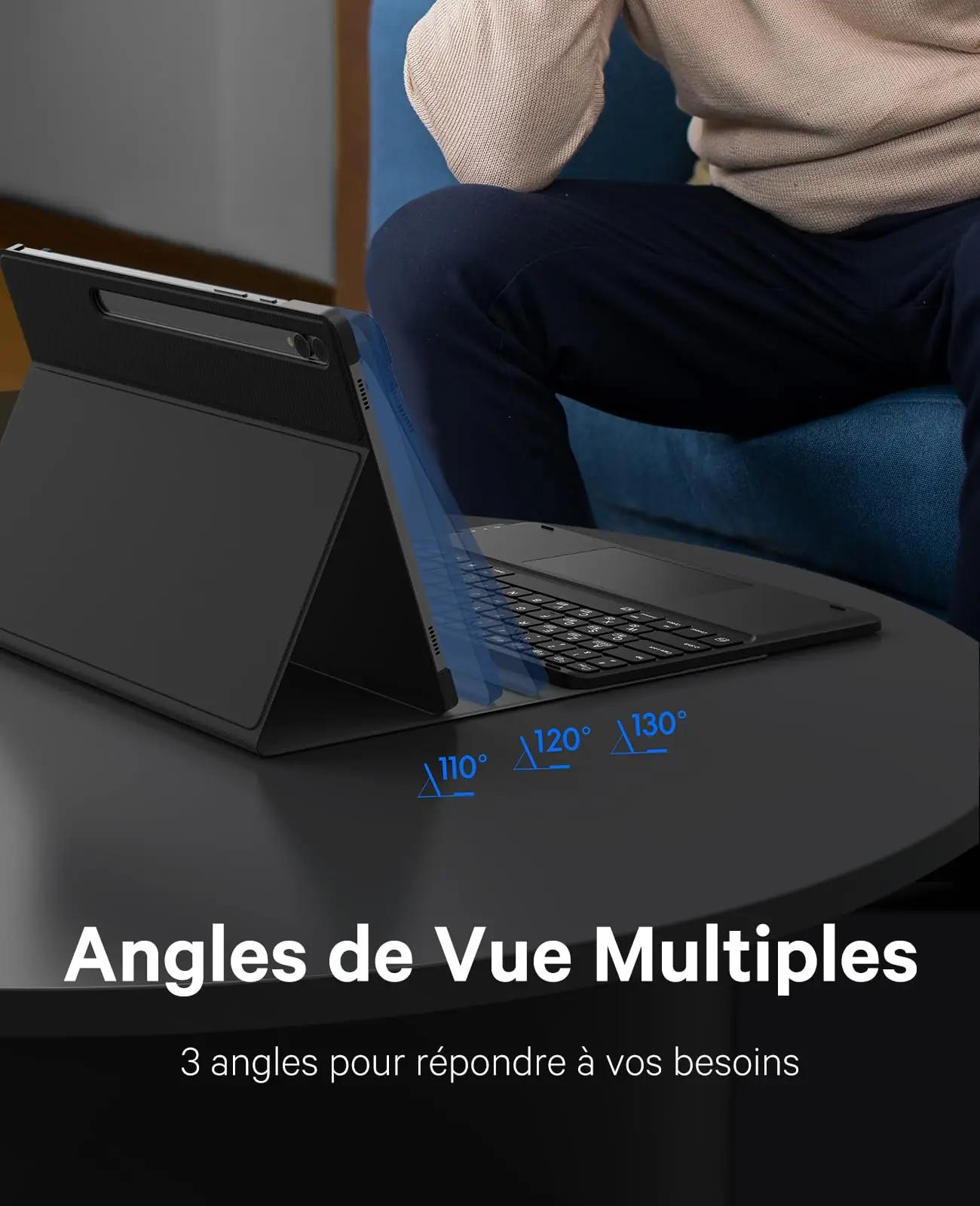 Earto magnetiline klaviatuur Tab S9 Plus jaoks – valgustusega – pilt 7