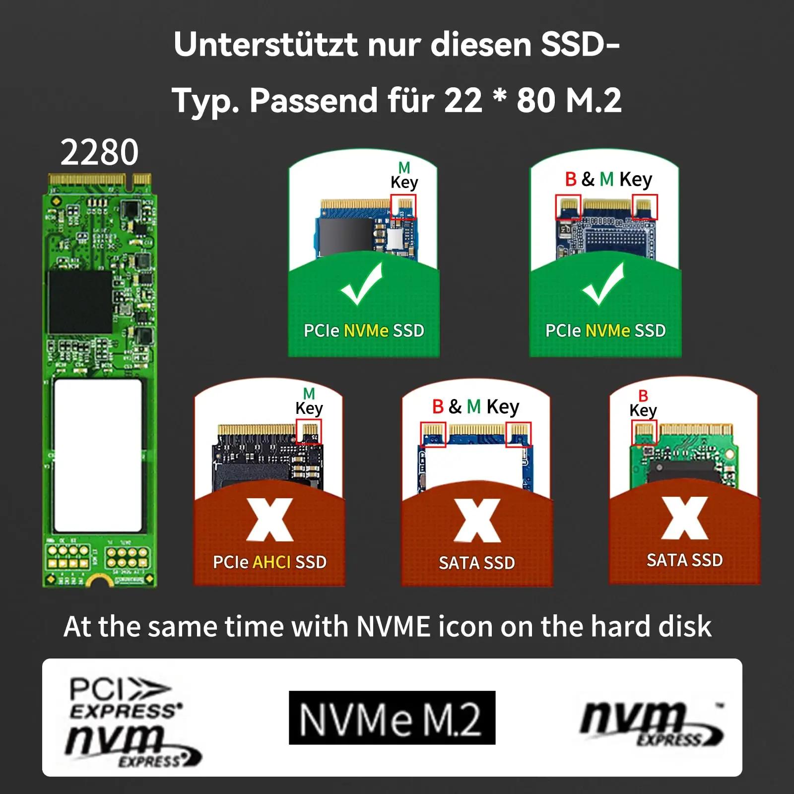 ANYOYO alumiiniumist M.2 NVMe SSD korpus – kiire 40Gbps – pilt 7