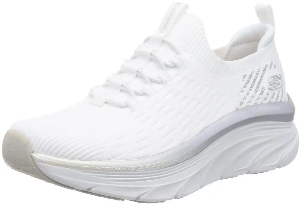 Skechers valged kerged tossud — mugav igapäevakandmine