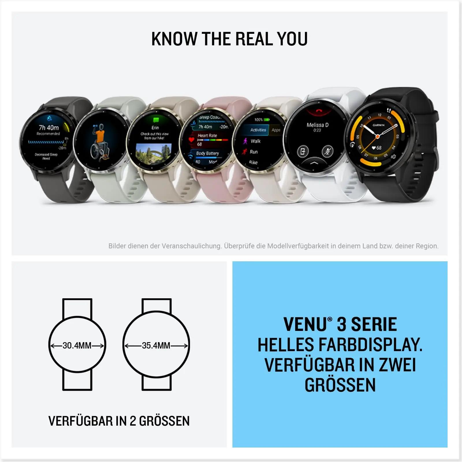 Garmin nutikas kell Venu 3 45mm — vastupidav sportlik disain – pilt 7