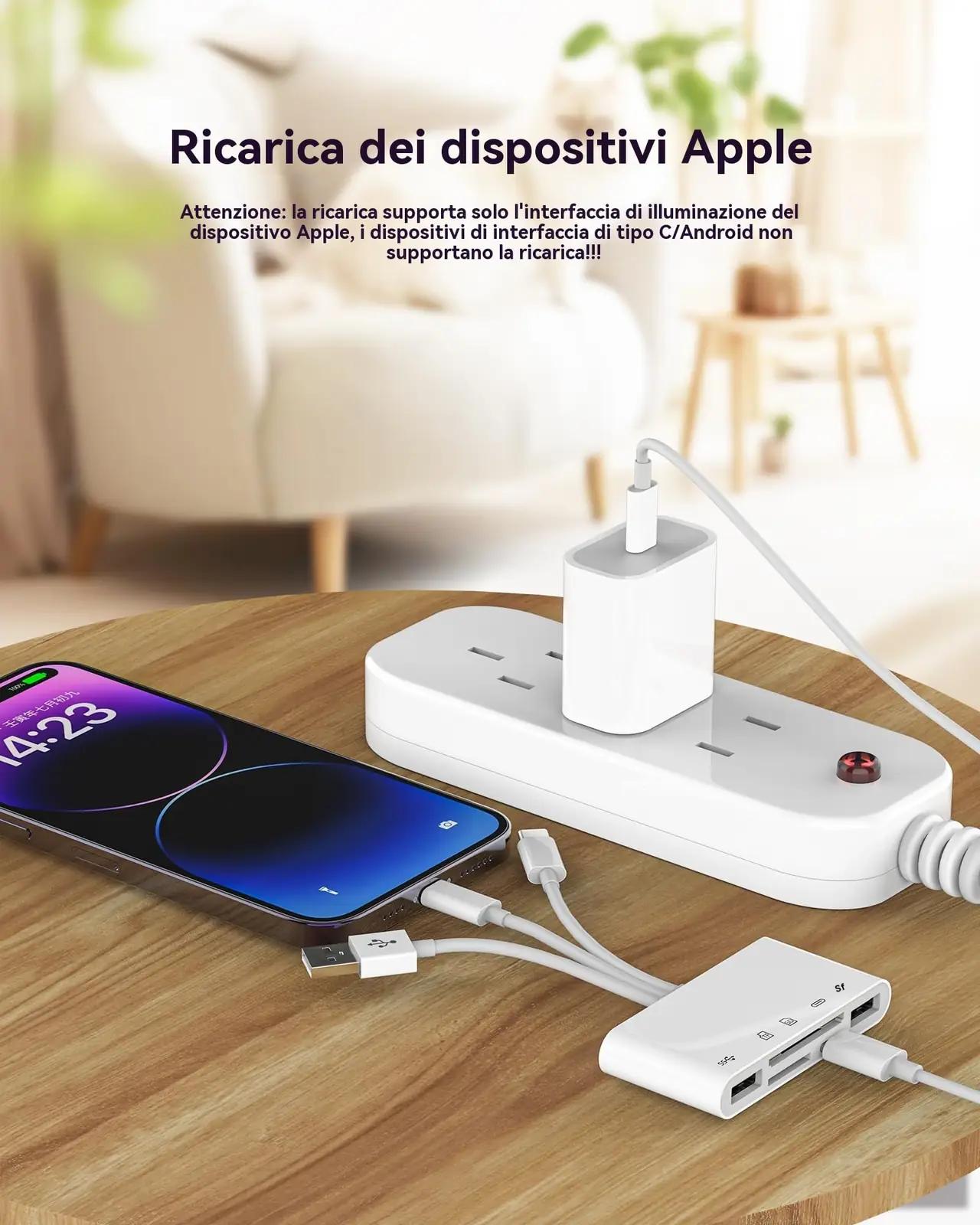 WASRUYI mitmeotstarbeline USB- ja kaartide adapter – pilt 7
