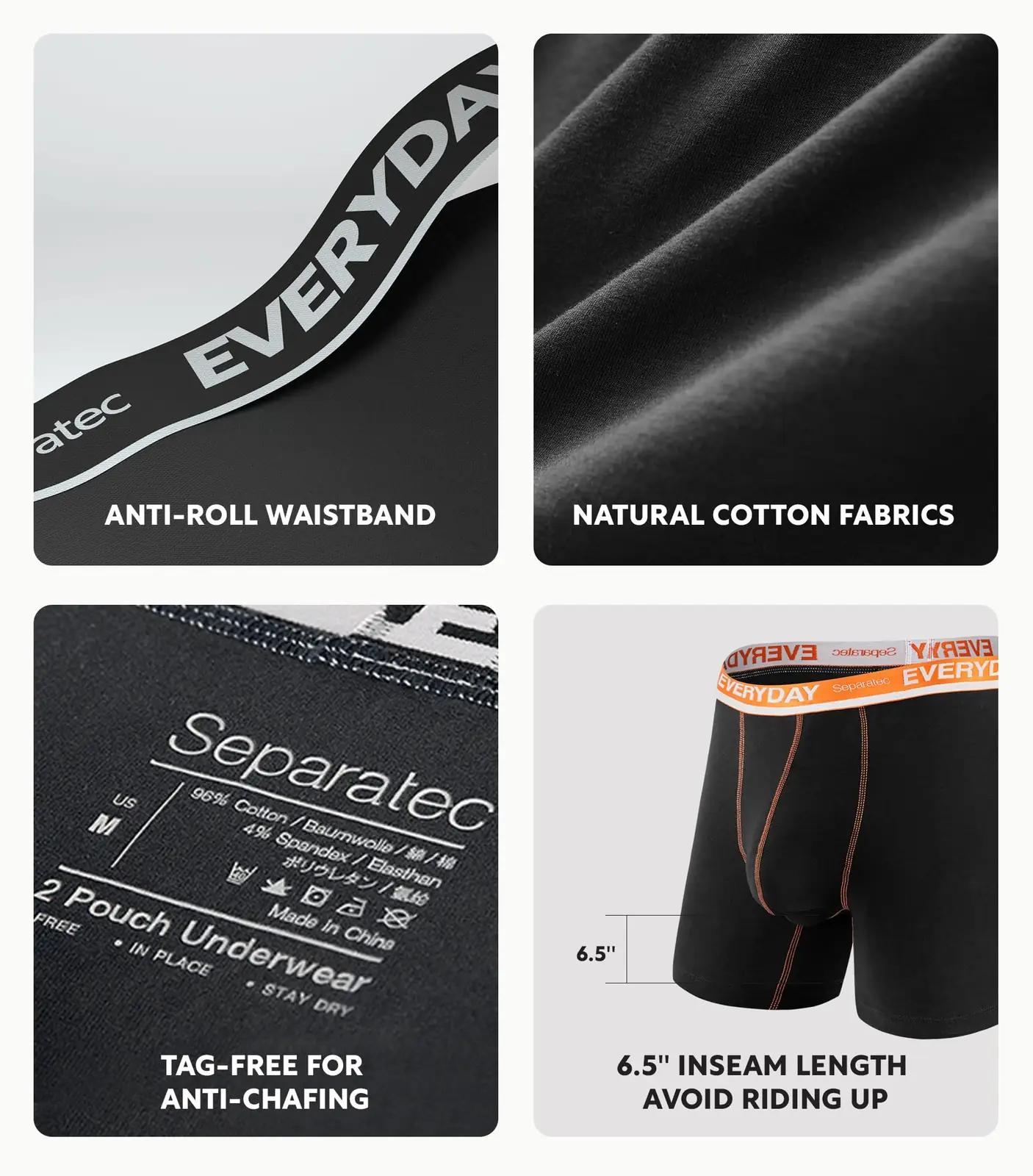 Separatec pehmed meeste boxershortsid 7-pakk – hingav puuvill – pilt 6