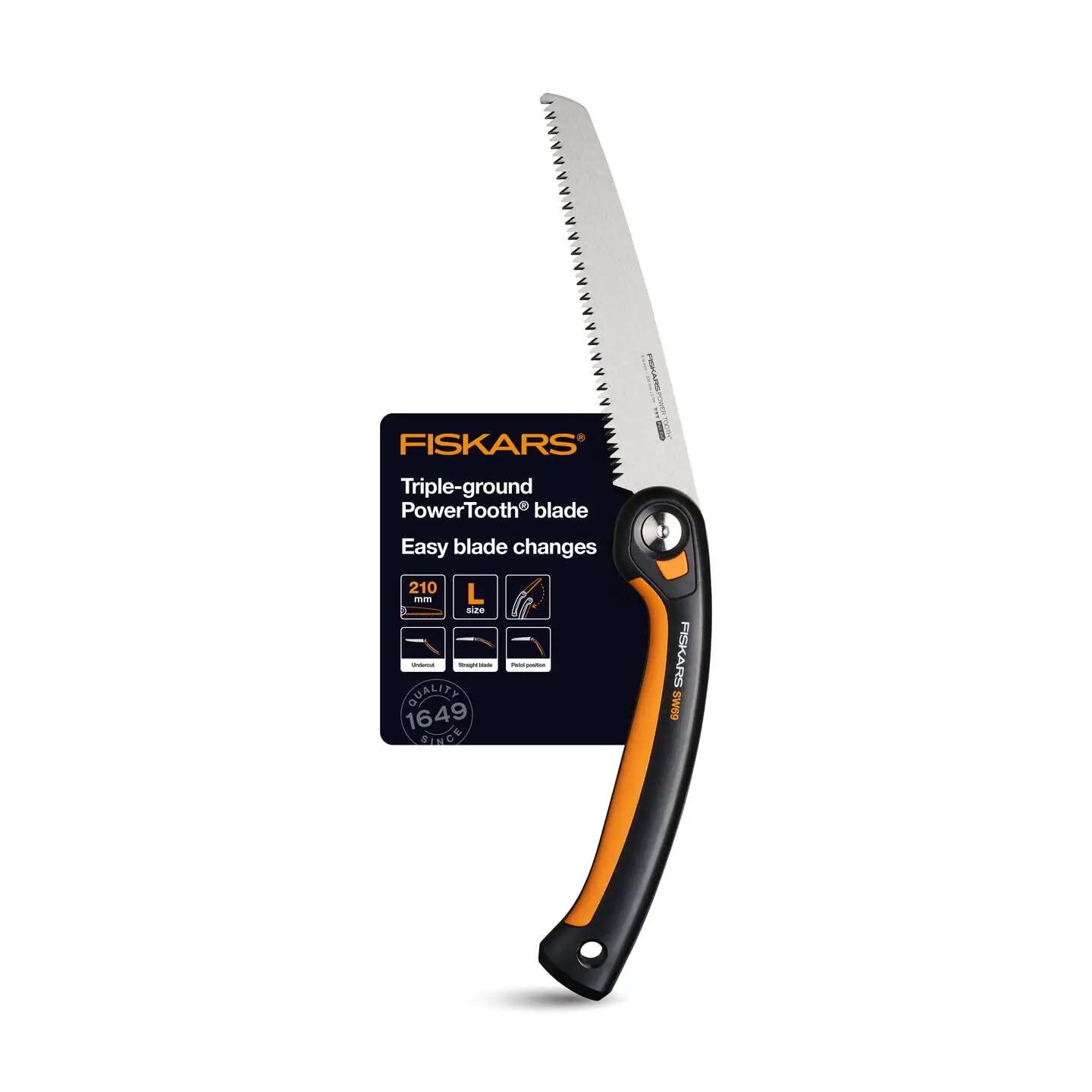Fiskars vastupidav klappsäge – terav 21 cm tera aednikele – pilt 6