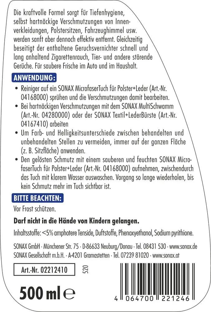 SONAX autohoolduskomplekt – tekstiilne 11-osaline kingiidee – pilt 7