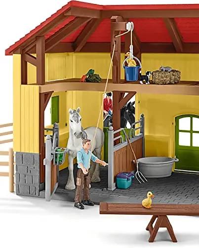 SCHLEICH mängukomplekt – realistlik hobusetall lastele – pilt 11