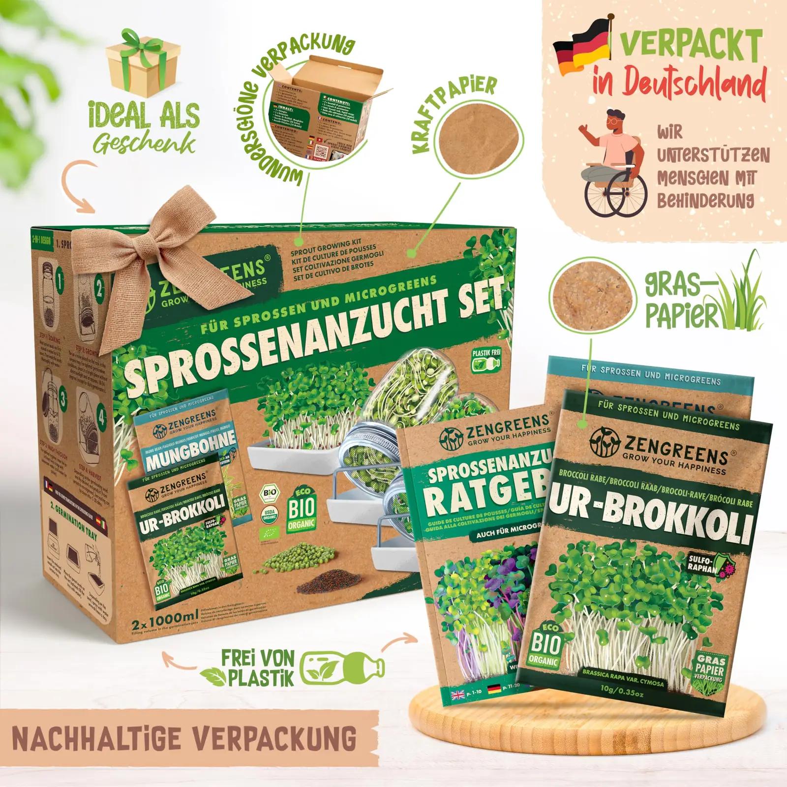 zengreens klaasne idandamiskomplekt — naturaalse ja mugava – pilt 7