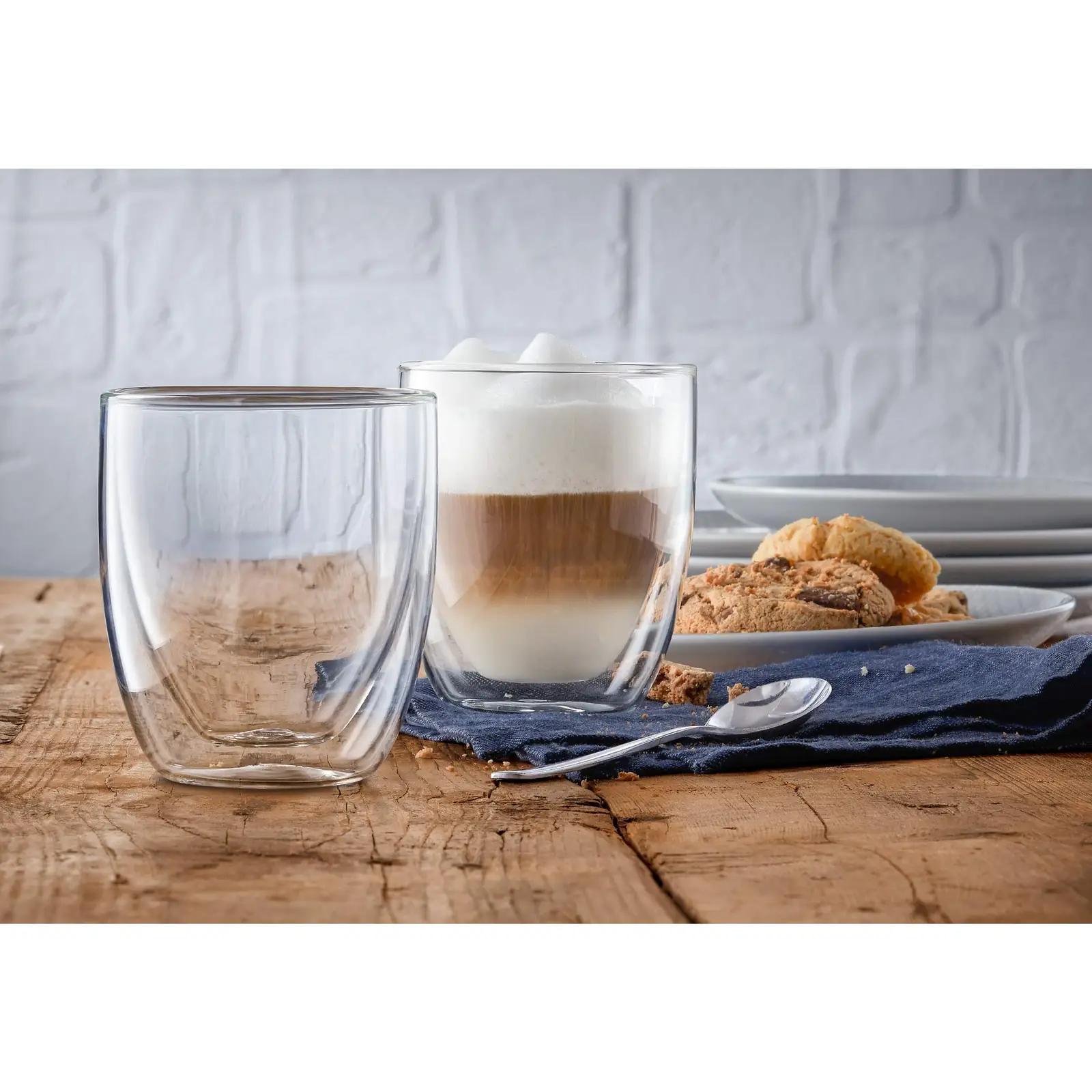 WMF kahekordse seinaga cappuccino-klaasid 6-osaline komplekt – detailne vaade
