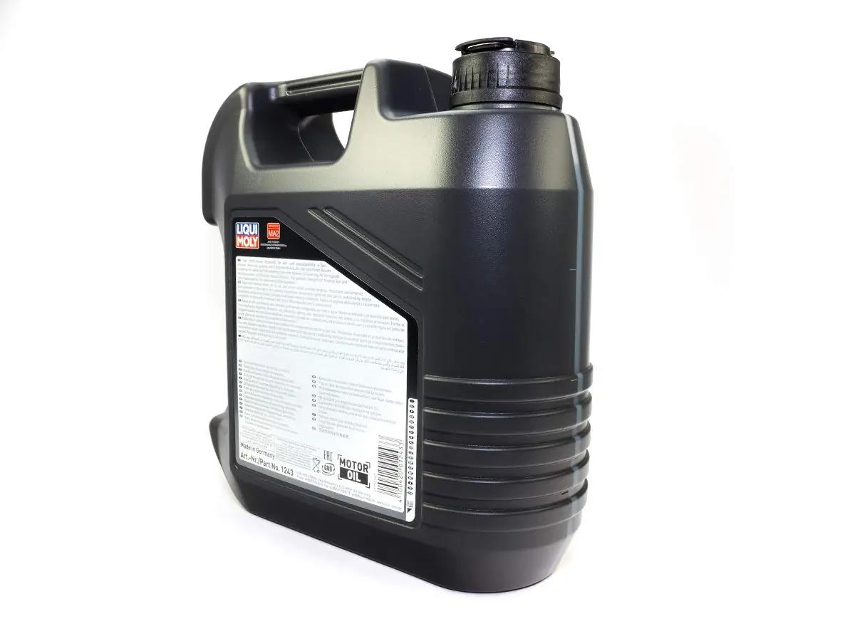 Liqui Moly mootoriõli 4T 10W-40 4L – usalduslik kaitse – pakend ja tarvikud