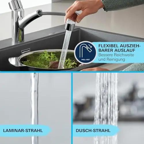 GROHE köögisegisti: eemaldatava dušiga, veesäästlik krom – pilt 7
