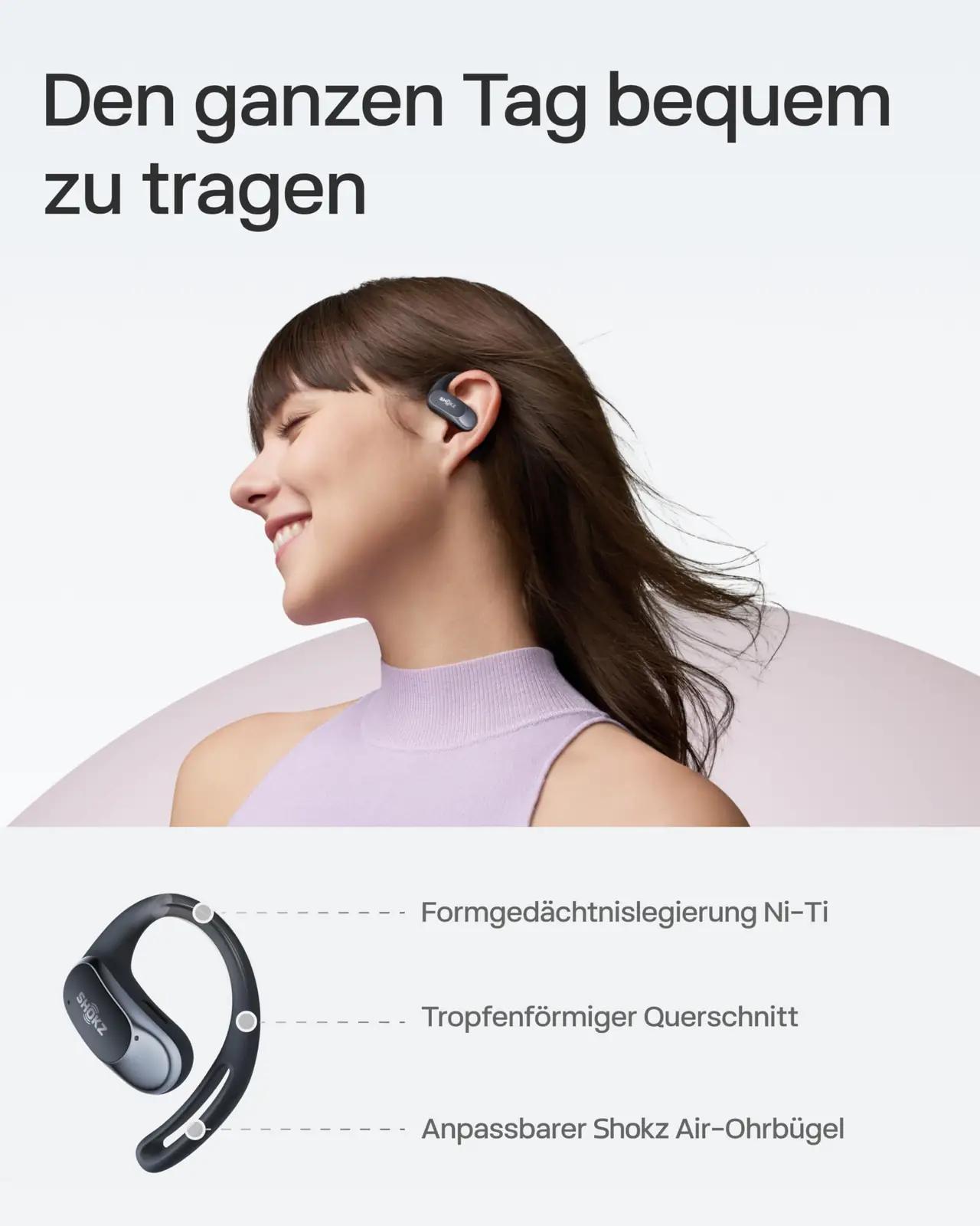 SHOKZ kerge OpenFit Air kõrvaklapid treeninguks ja kõnedeks – kasutusnäide