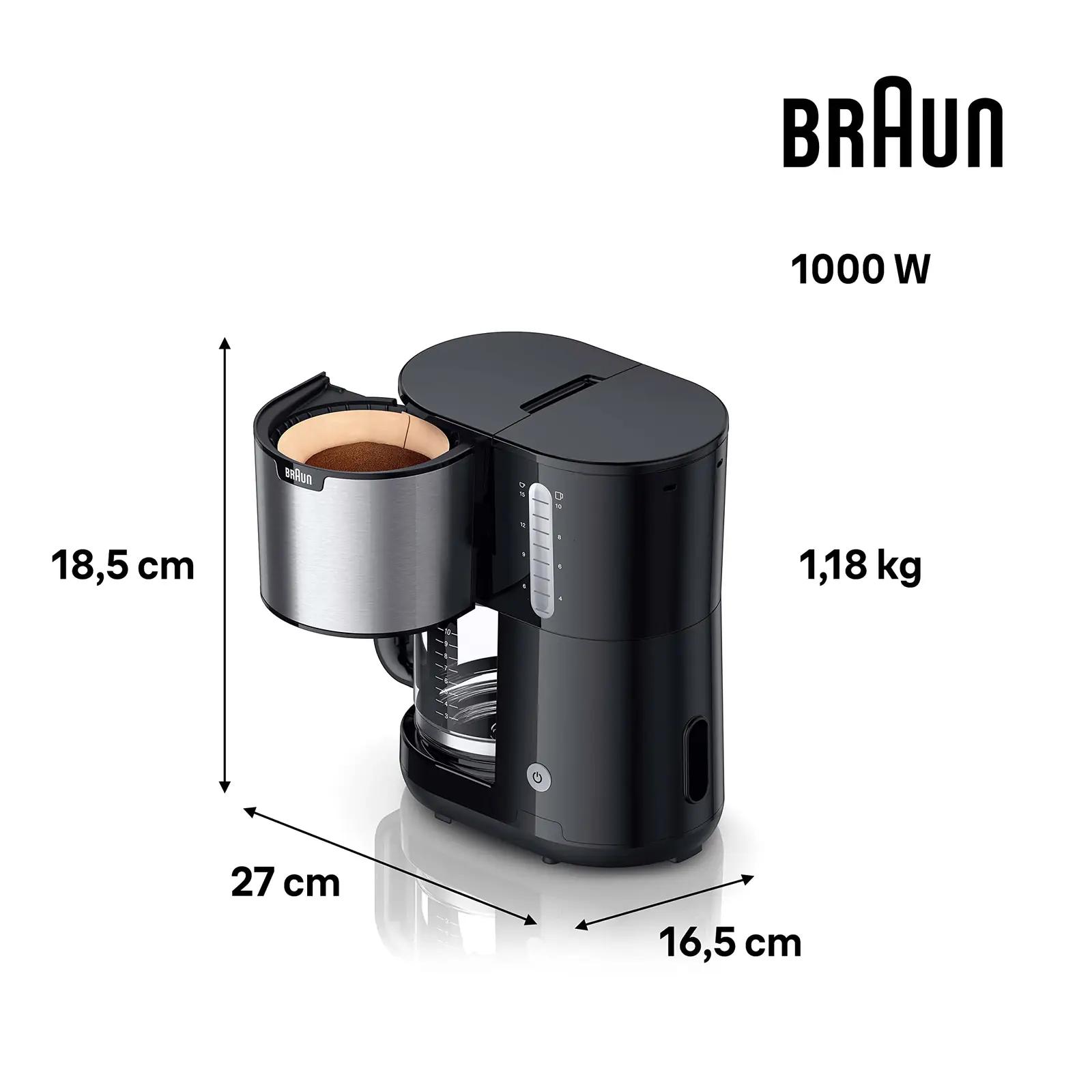 Braun PurShine kohvimasin glaskannuga — puhas maitse kodus – pakend ja tarvikud