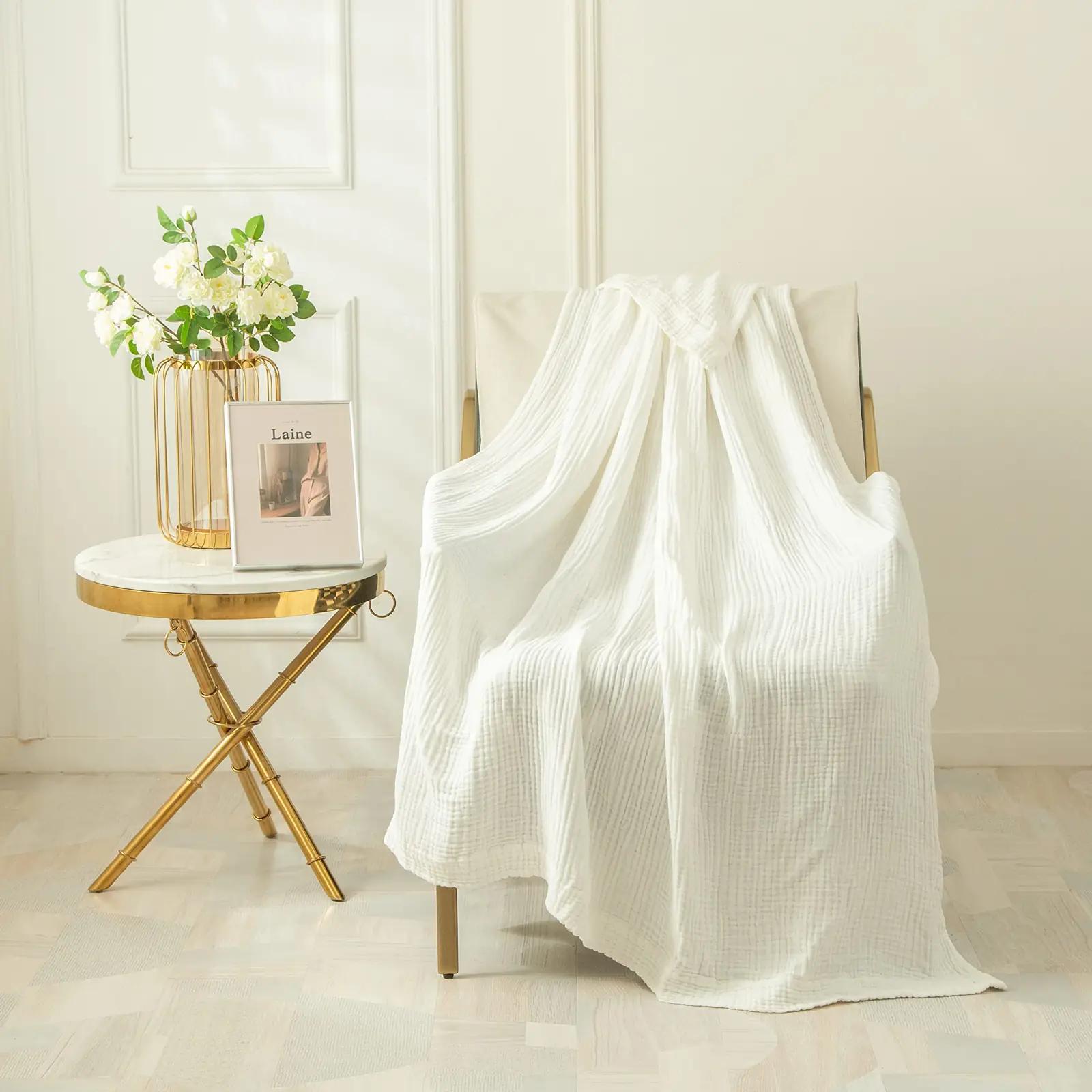 EMME pehme 100% puuvillane musselini pleed 230×230 cm – pilt 7