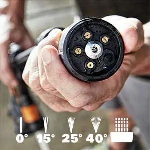 WORX aku survepesur Hydroshot – kerge ja mitmekülgne puhastus – pakend ja tarvikud