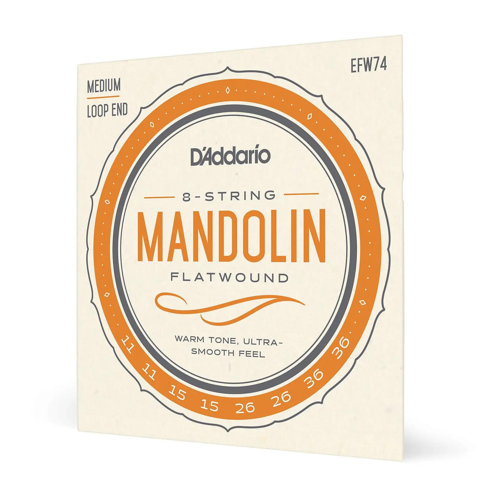 D’Addario vastupidavad mandoliinisood põimitud keelpaar EFW74