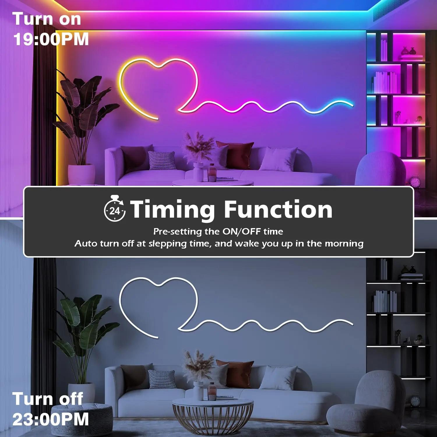 AILBTON RGB neonpael 30 m — painduv ja stiilne valguslahendus – pilt 7