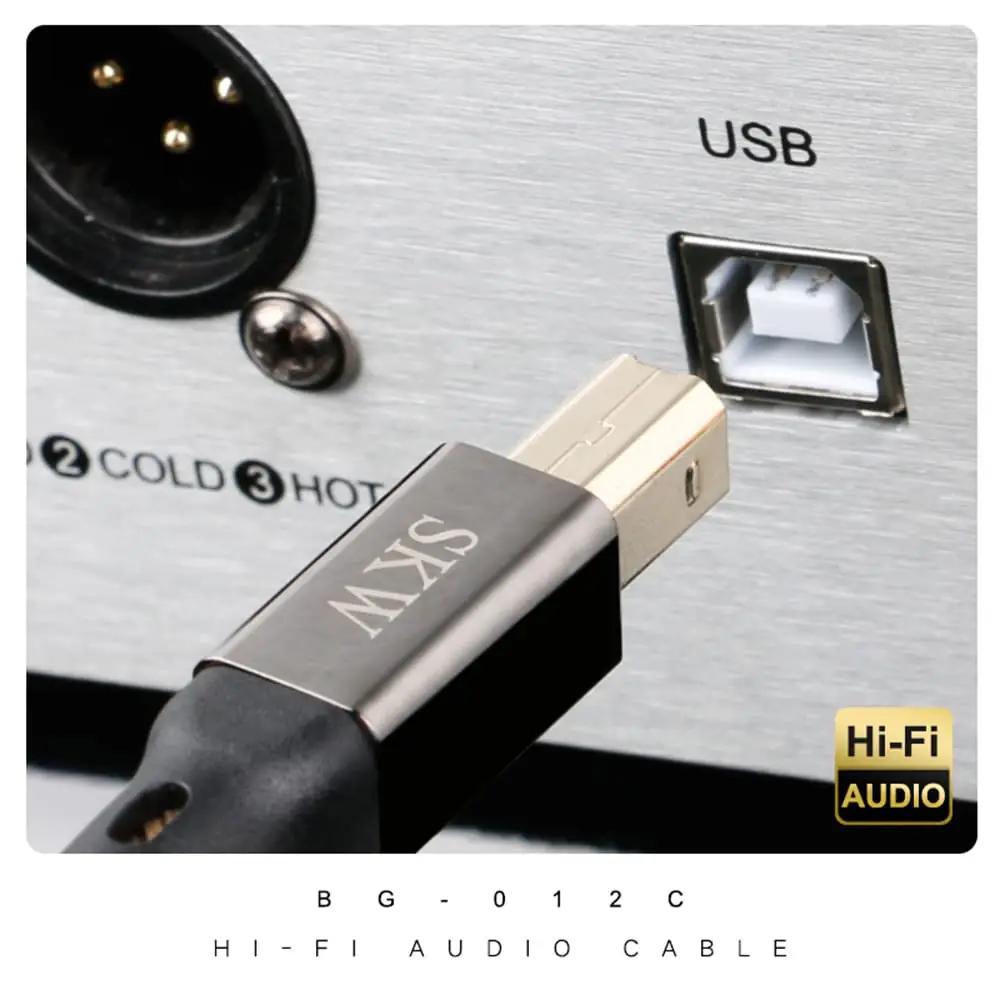 SKW vastupidav nailonkate USB-C–USB-B kaabel 1,5 m — printerile – detailne vaade