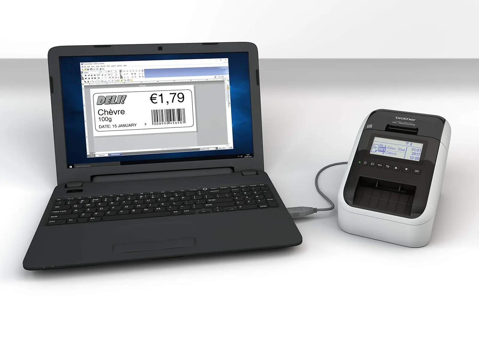 Brother etikettide printer — võrgutoega, värviprint – lisavaade