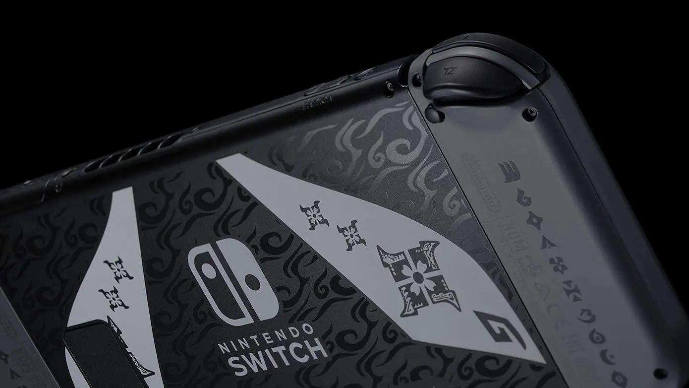 Nintendo eriversioon konsool – Monster Hunter Rise disainiga – kasutusnäide