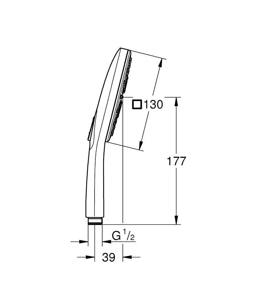 GROHE dušipea Vitalio SmartActive 130 Cube – pilt 6