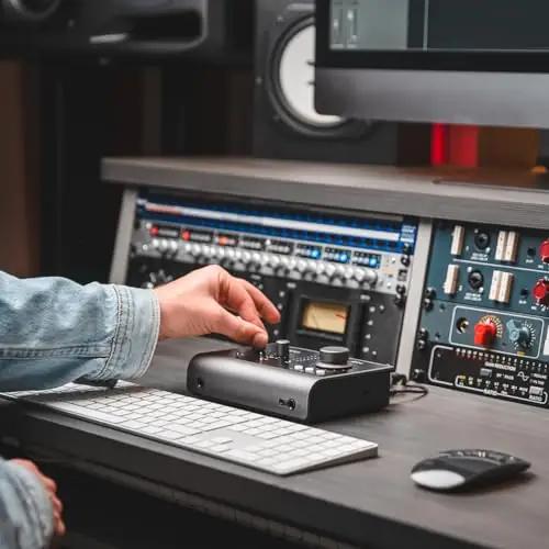 Audient stuudioheli liides iD14MKII — kvaliteetne USB-C esitlus – kasutusnäide