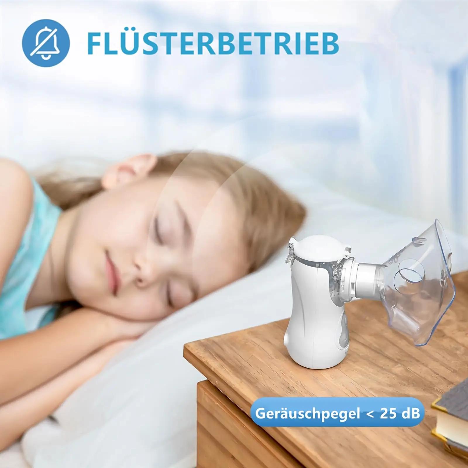 FEELLIFE vaikne lastele mõeldud nebulisaator — kompaktne inhaler – pakend ja tarvikud